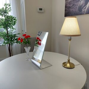 Ikea Table Mirror Brushed Metal